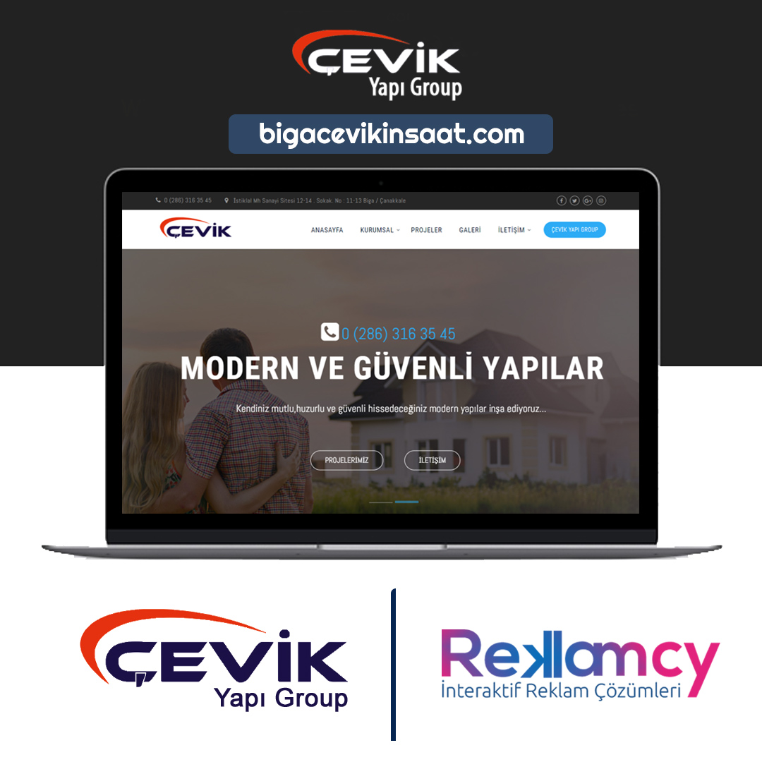 Çevik Yapı İnşaat Web Sitesi