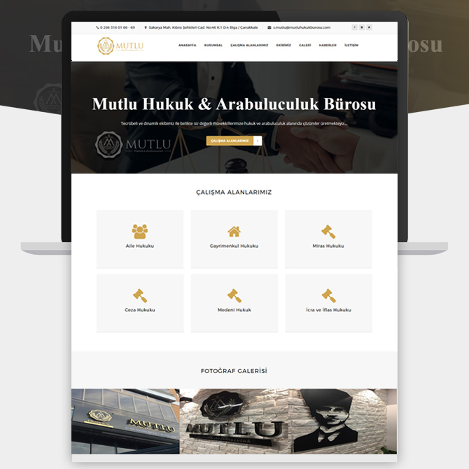 Mutlu Hukuk Bürosu Çanakkale Yazılım