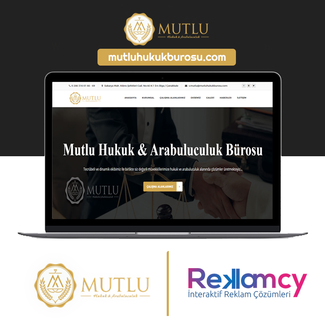 Mutlu Hukuk Bürosu Web Sitesi