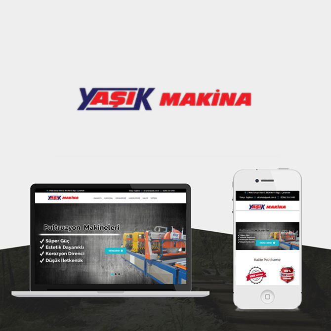 Yaşık Makina Çanakkale Web Tasarım