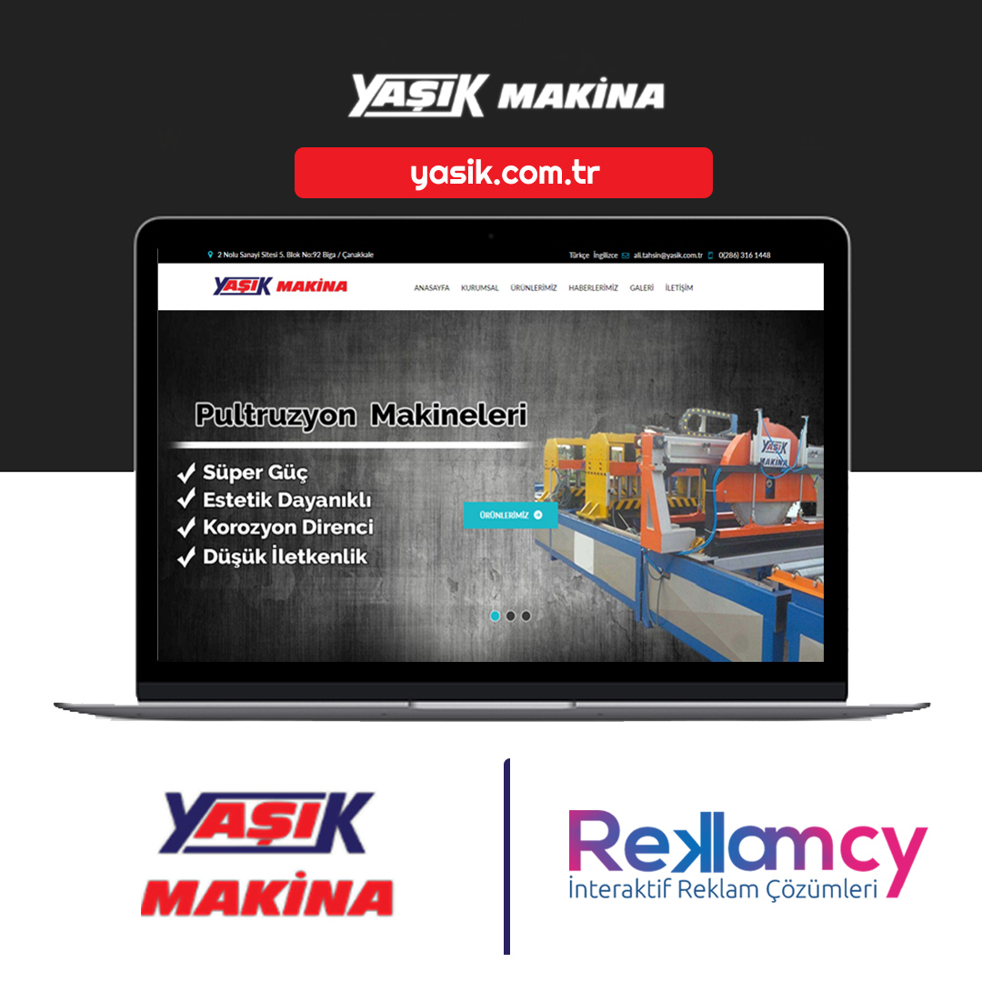 Yaşık Makina Web Sitesi